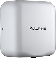 Vista 1 de Alpine Hemlock - Secador de manos comercial de acero inoxidable, resistente y automático de alta velocidad, para baños públicos en oficinas, centros