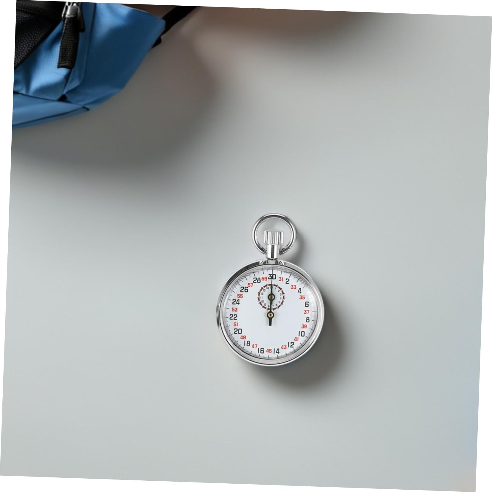 Toddmomy Stoppuhr Mechanische Für Physikunterricht Sekunden Metall-Timer Trainingsgerät Labor Einsatz Läufer Experimente Zeitmesser Schiedsrichter