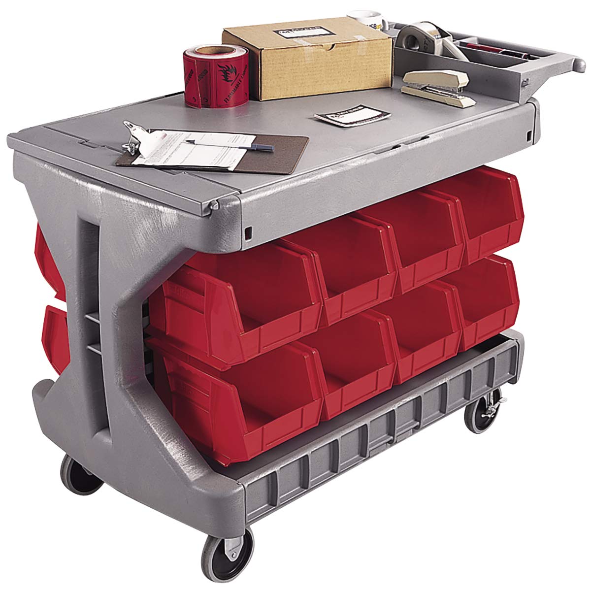 Buy AkroMils 30936 ProCart 2 Shelf Flip Top Plastic Service Utility