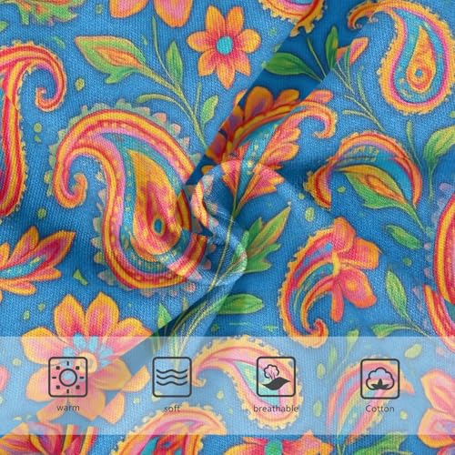 Joisal Colorful Paisley Floral Blue Girl Panties Cute Girls Underwear Toddler Cotton Designer Kids Undies Briefs 2t3