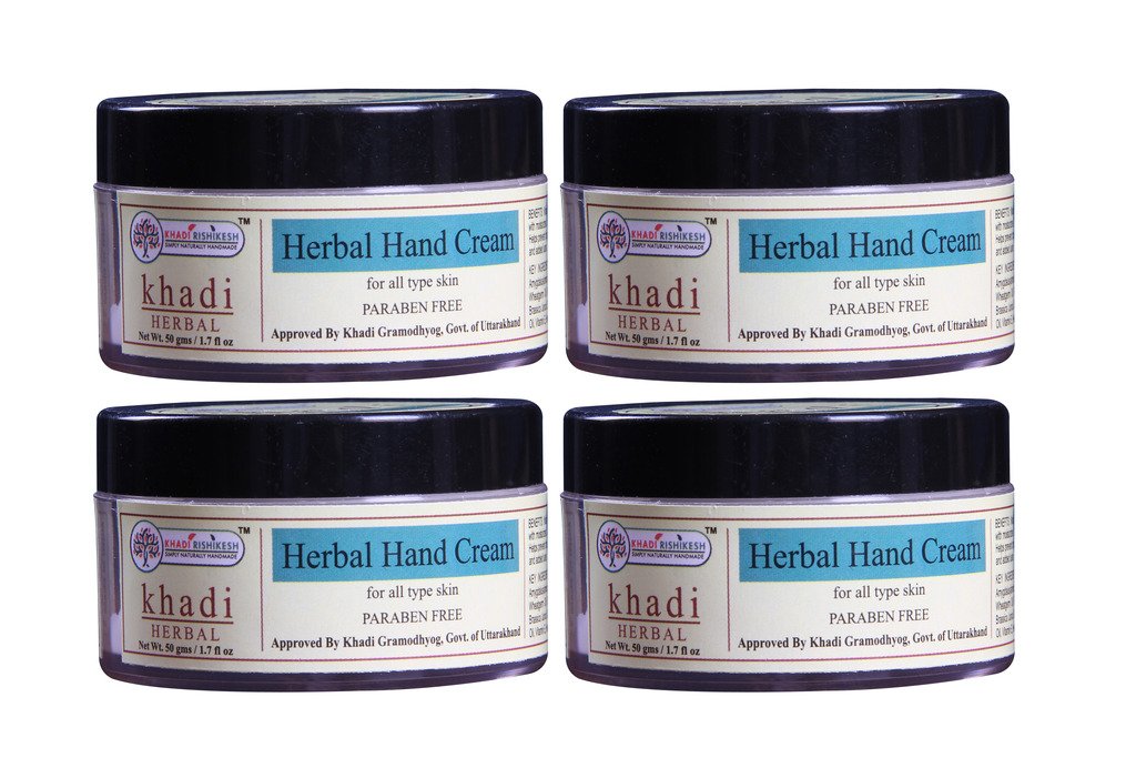 KHADI RISHIKESH Herbal Natual Hand Cream Combo Set Pack Of - 50Gm x 4 (200Gm)-picture-44