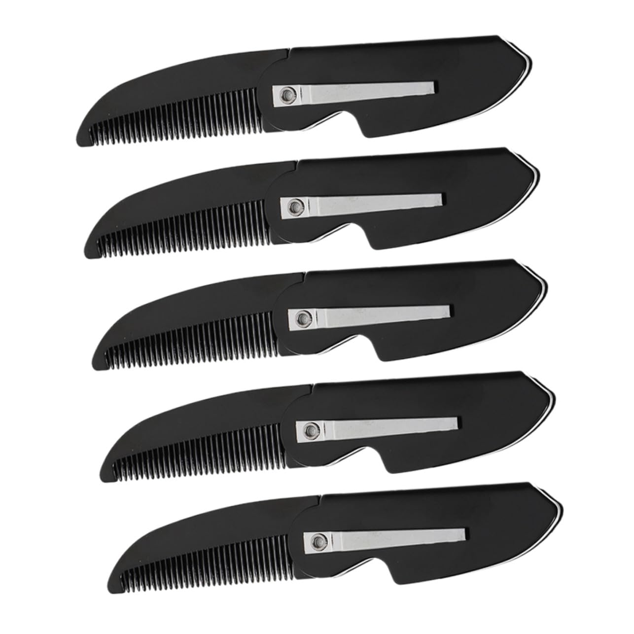 10 Pezzi Pettine per Piccolo e Compatto in Plastica Resistente Design Portatile e Richiudibile per Styling e della in Viaggio