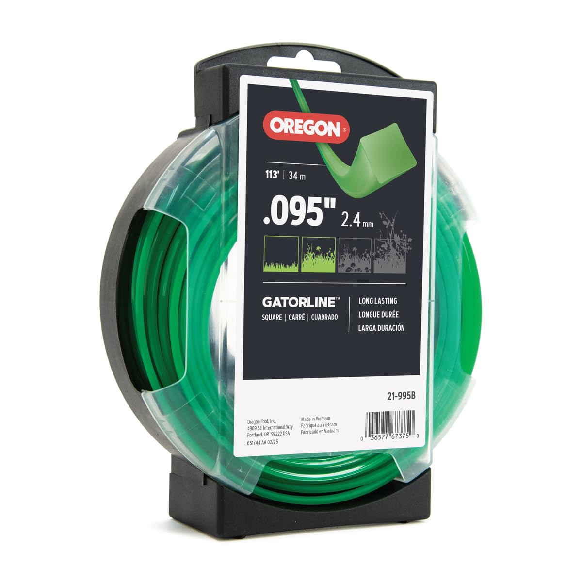 Oregon Gatorline 095 Trimmer Line Heavy Duty,.095' x 113-Foot