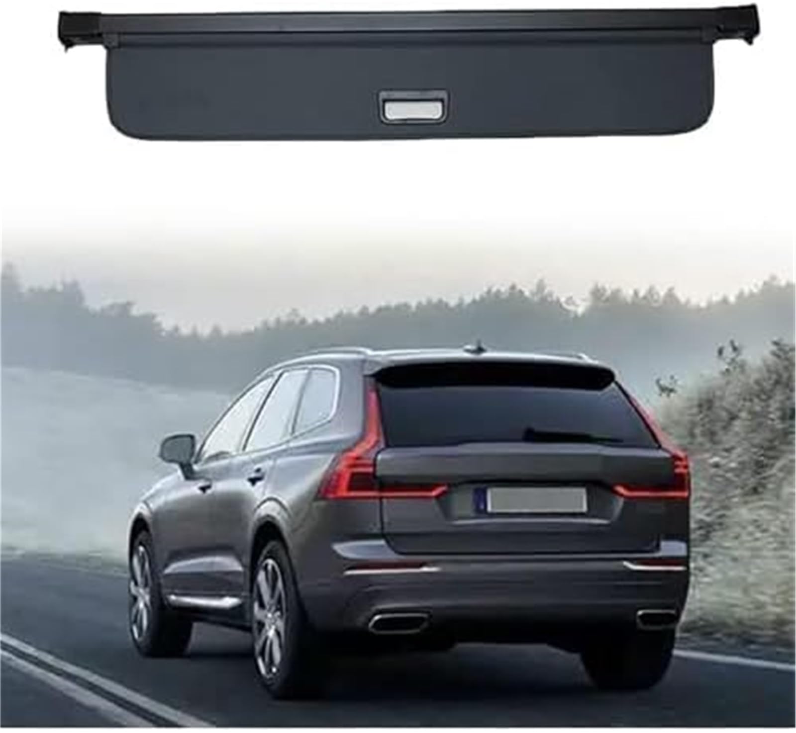 fhjwqronte Cargo Area Storage Rack Car Retractable Rear Trunk Parcel Shelf, for Volvo 2018-2021 Luggage Shade Shield Cargo Security Cover Curtainaccessories