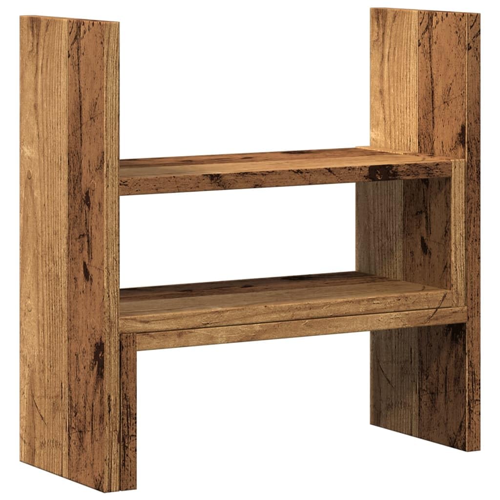 Organizer Scrivania Legno Antico 40x17x41 cm in Truciolato,Organizer da Scrivania,Portaoggetti da Scrivania,Organizer da Scrivania-854767