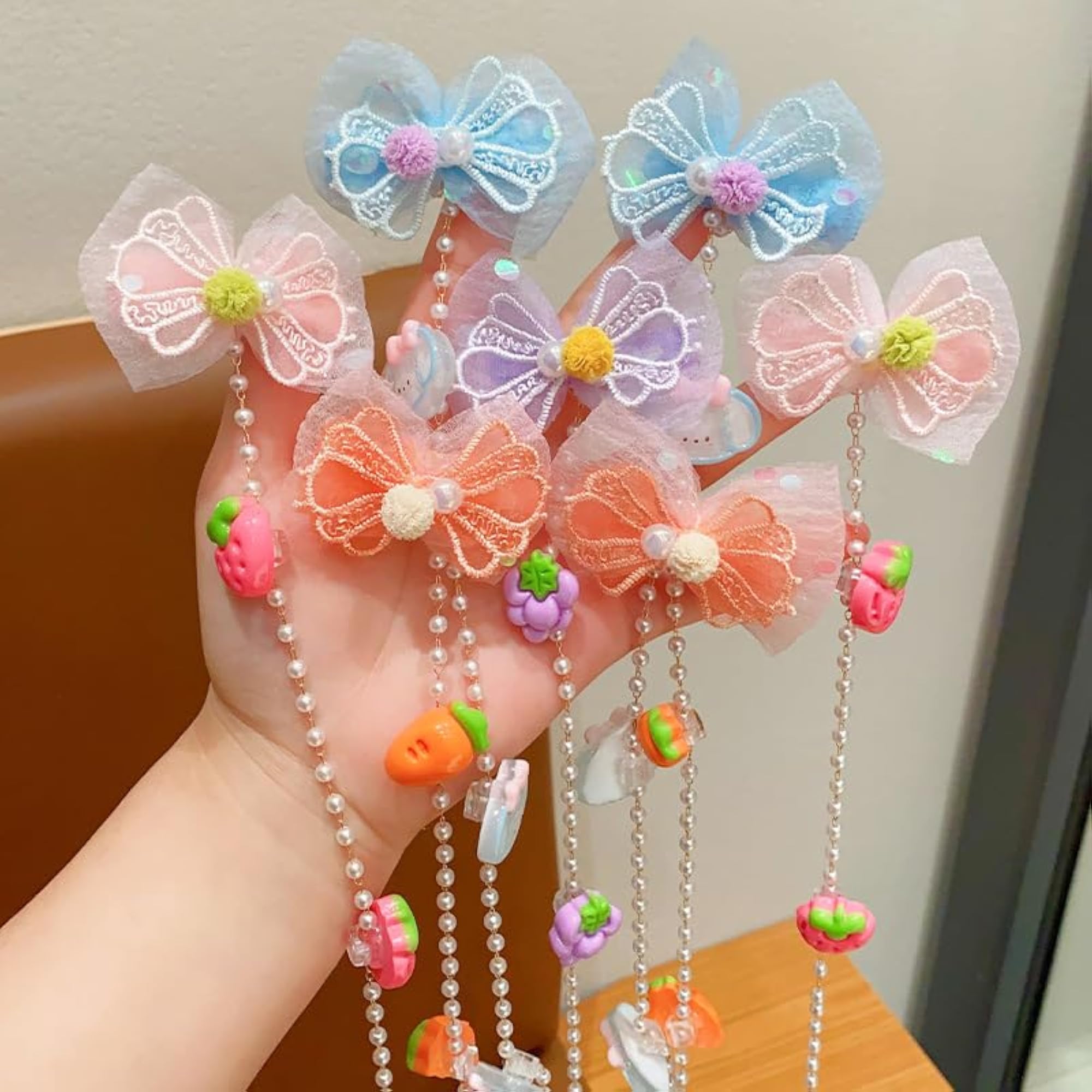 Girls Cartoon Braids Hair Extensions with Clips