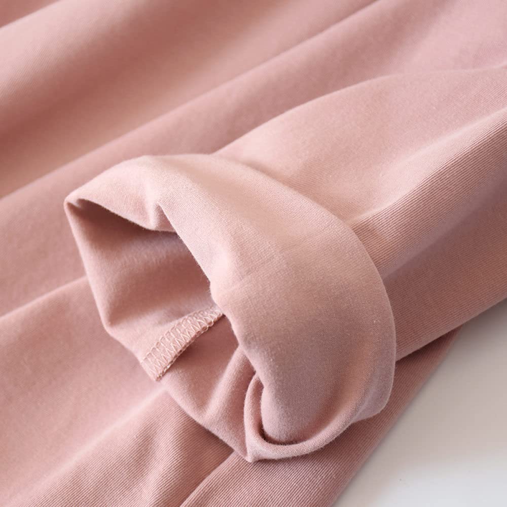 Conjunto de Pijamas para Mujer - Moda Primavera Otoño Señoras Algodón Tejido Ropa de casa Traje Casual Almohadilla en el Pecho Conjunto de Pijamas de Manga Larga para Mujer Household faucets