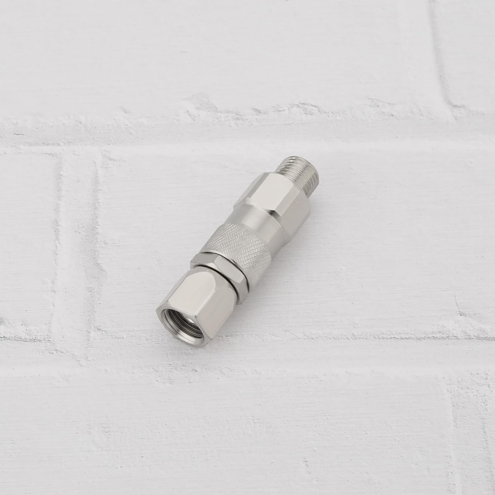 EMSea 1 Pezzo Giunto Girevole Ad Alta Pressione Da 1/4 Pollici Maschio - 1/4 Pollici Femmina Giunto Girevole Per Idropulitrice Ad Alta Pressione 66,2x16,9 Mm Per Spruzzatori Airless Connettore