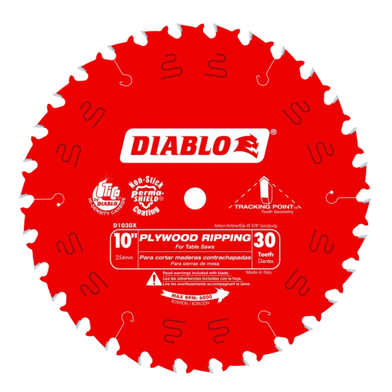 Diablo Tools 10 In. X 30 Tooth Plywood Ripping Blade