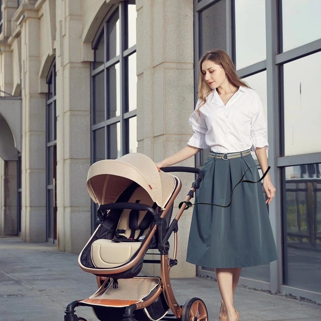 2 pezzi Passeggino Imbracature da Polso Passeggino Passeggino Cinghie Passeggino Passeggino Passeggino Cintura Gancio per Passeggino per Sicurezza Anti-Skid Bambini