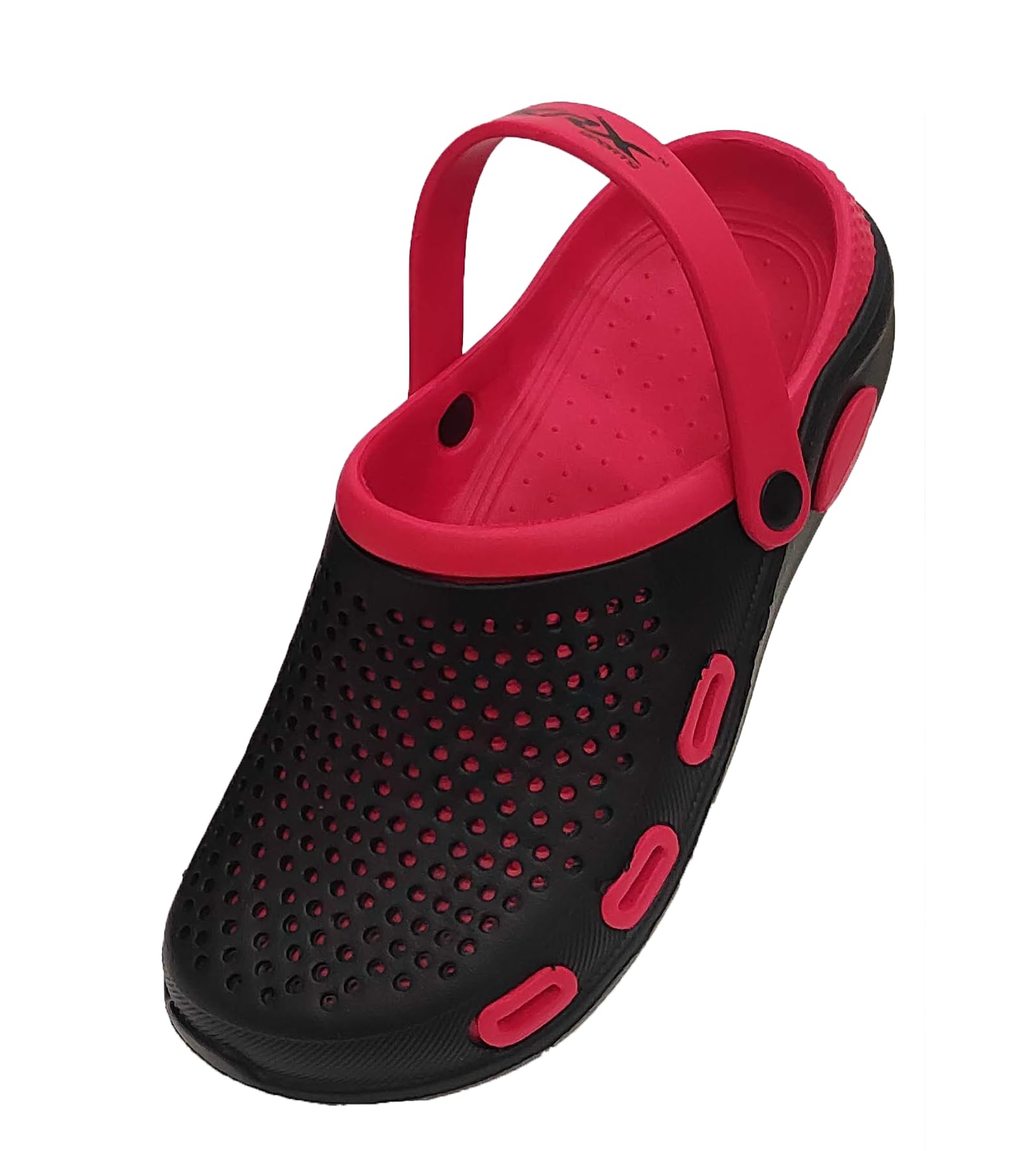 BIG KRAZI KRX Mens Comfortable Casual Clogs | Slippers | Sandals with Adjustable Back Strap for Adult | (Black/Red, 6) (B0CWDN1X4Q) Amazon Price History, Amazon Price Tracker