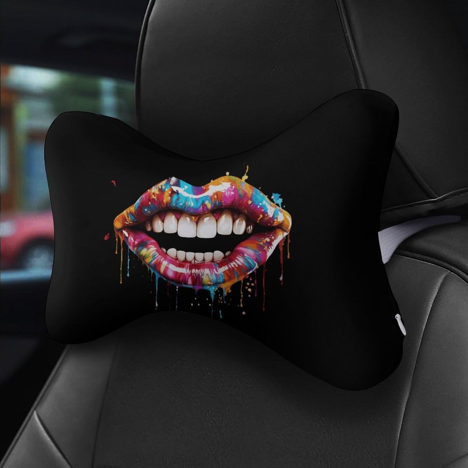 Dentist Teeth Watercolor 2 Pack Car Neck Pillow Car Headrest Soft Car Pillow for Most Cars