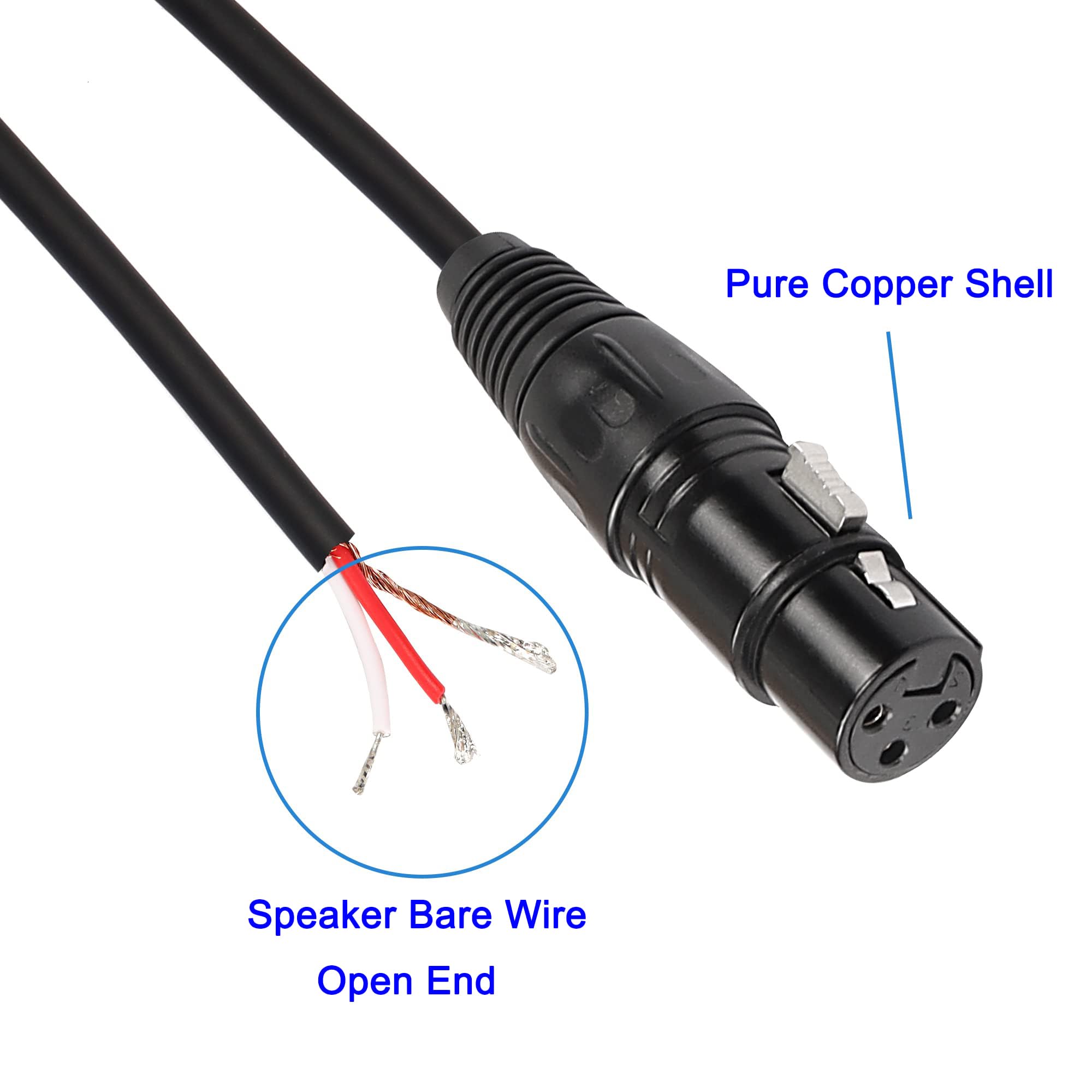 MACHSWON XLR Cable 2M - Male-to-Male, 3-Pin, Black - Ideal for Microphone Electric Guitar, Amplifier, Mixer, Speaker - Outdoor Use - Image 2