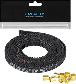 Official Creality Gates Timing Belt Length 2M, Open 2GT Timing Belt Pitch 2mm Width 6mm with 8pcs Copper Sleeve for Ender 3 Series, Ender 3 S1 Series, Ender-5 Series and CR-10 Series
