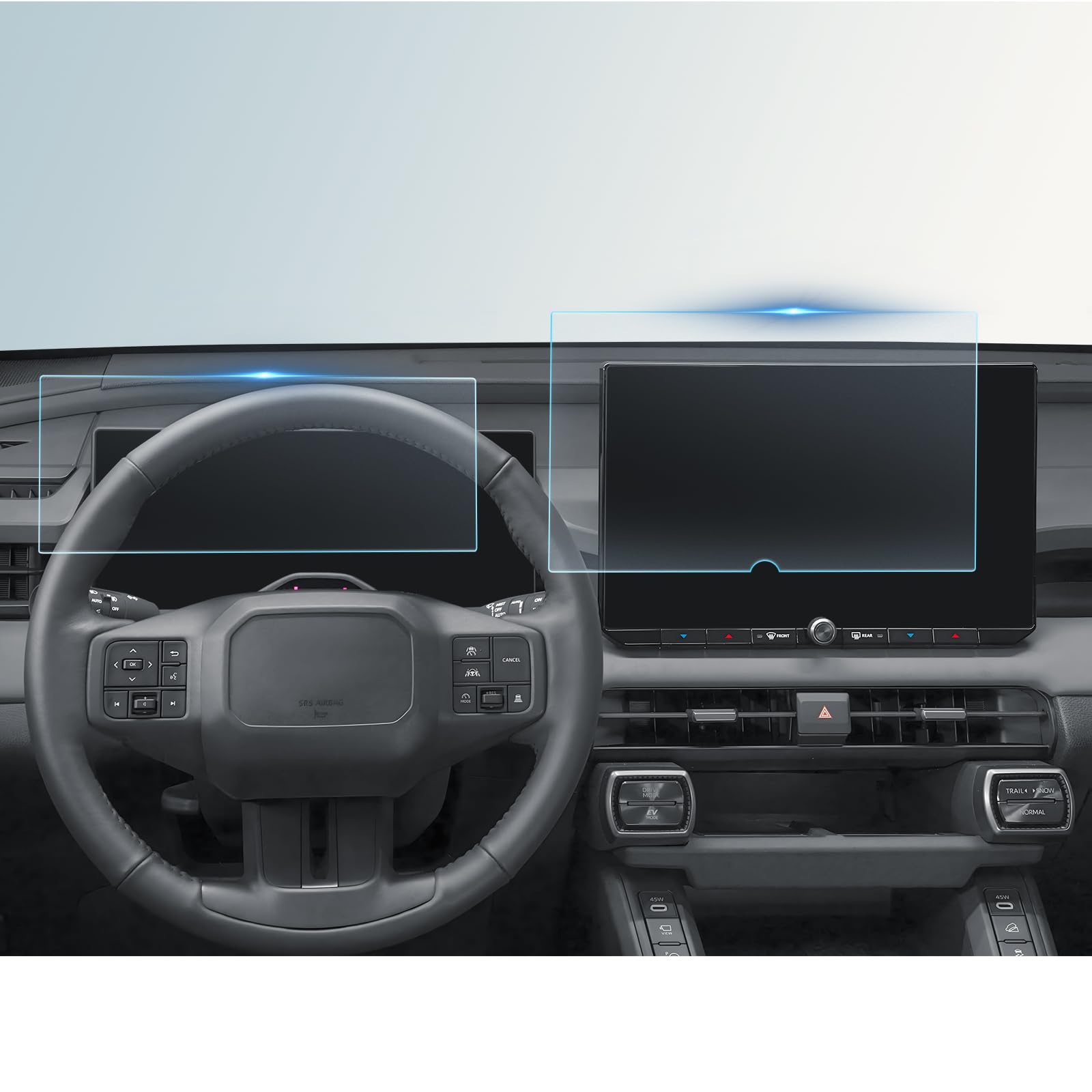 BIBIBO 2 protectores de pantalla mate antirreflejos para RAV4 2026 2026+ Toyota RAV4 (XSE/Limited) 12.9 pulgadas Navi + tablero de 12.3 pulgadas [vidrio templado antiarañazos reduce las huellas