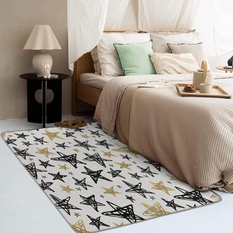 Miniatura 3 de Washable Rugs for Living Room Bedroom, Star Rug &amp; Home Decor, Kids Area Rug 6x8, Non Slip Soft Low Pile Non-Shedding Indoor Carpet, Decorative