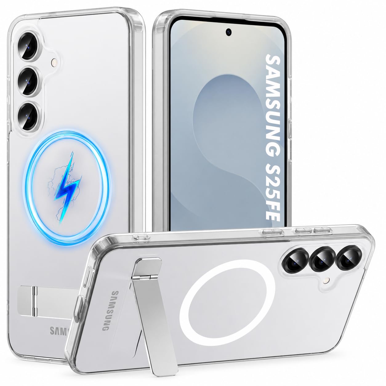 Elzzi Magnetic Case for Samsung S25 Ultra - Kickstand & Mag-Safe -9