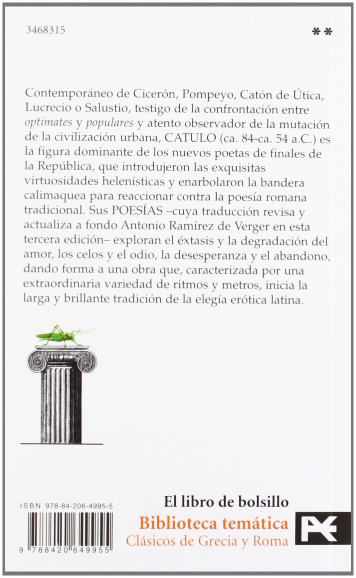 Poesías: Tercera edición (revisada y actualizada) (El libro de bolsillo - Bibliotecas temáticas - Biblioteca de clásicos de Grecia y Roma)