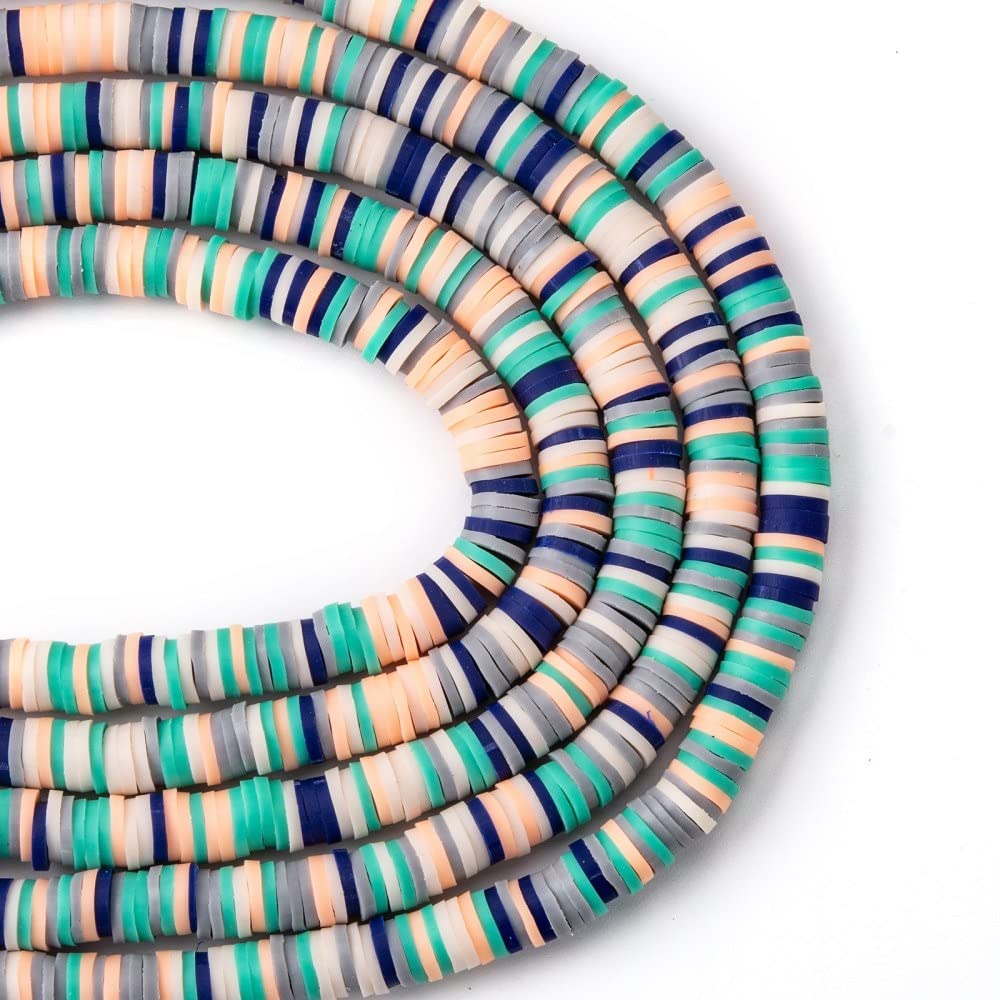 CherisJewellery 1710 stks 6mm Platte Ronde Polymeer Klei Kralen 9 Kleuren Heishi Disc Kralen met Alfabet Spacer Kralen voor Armband Sieraden Maken