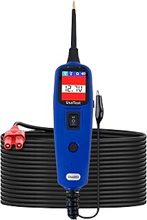 Powerscan Automotive Circuit Tester, Power Circuit Probe, Electrical System Diagnosis Tool AC DC Digital Voltage Short Finder, Car Voltage Tester Digital Voltmeter, 12V 24V.