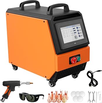700W Laser Welding Machine, 4-in-1 Air Cooled Laser Welder Machine 220V, Handheld Portable Fiber Laser welder cleaner cutter Rust Removal tool for Metal Stainless Steel Aluminum no wire feeder