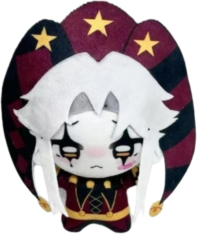 The Freak Circus Plush Toy Freak Circus Pierrot Plush Cartoon Character Doll Soft Plushies Pillow Stuffed Figure for Game Fans (Pierrot-10 cm)