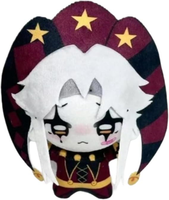 The Freak Circus Plush Toy Freak Circus Pierrot Plush Cartoon Character Doll Soft Plushies Pillow Stuffed Figure for Game Fans (Pierrot-10 cm)