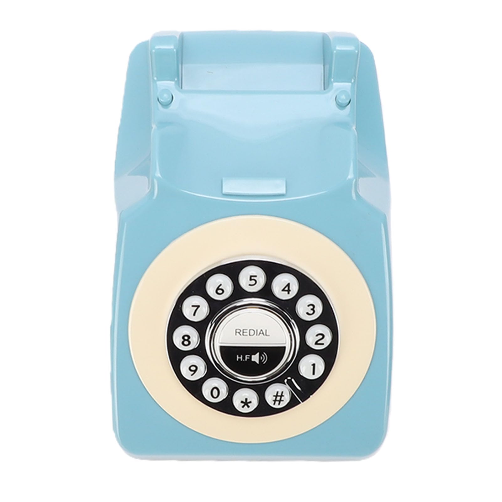 Sxhlseller Telefono Fisso Wireless Bluetooth retrò per Chiamate in Vivavoce da Ufficio Domestico USB Ricaricabile (BLUE)