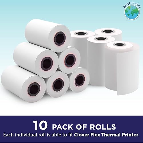 Miniatura 9 de Paper Planet - Papel térmico para Clover POS (impresora térmica flexible de trébol)  Papel de recibo de tarjeta de crédito para Clover Flex C400
