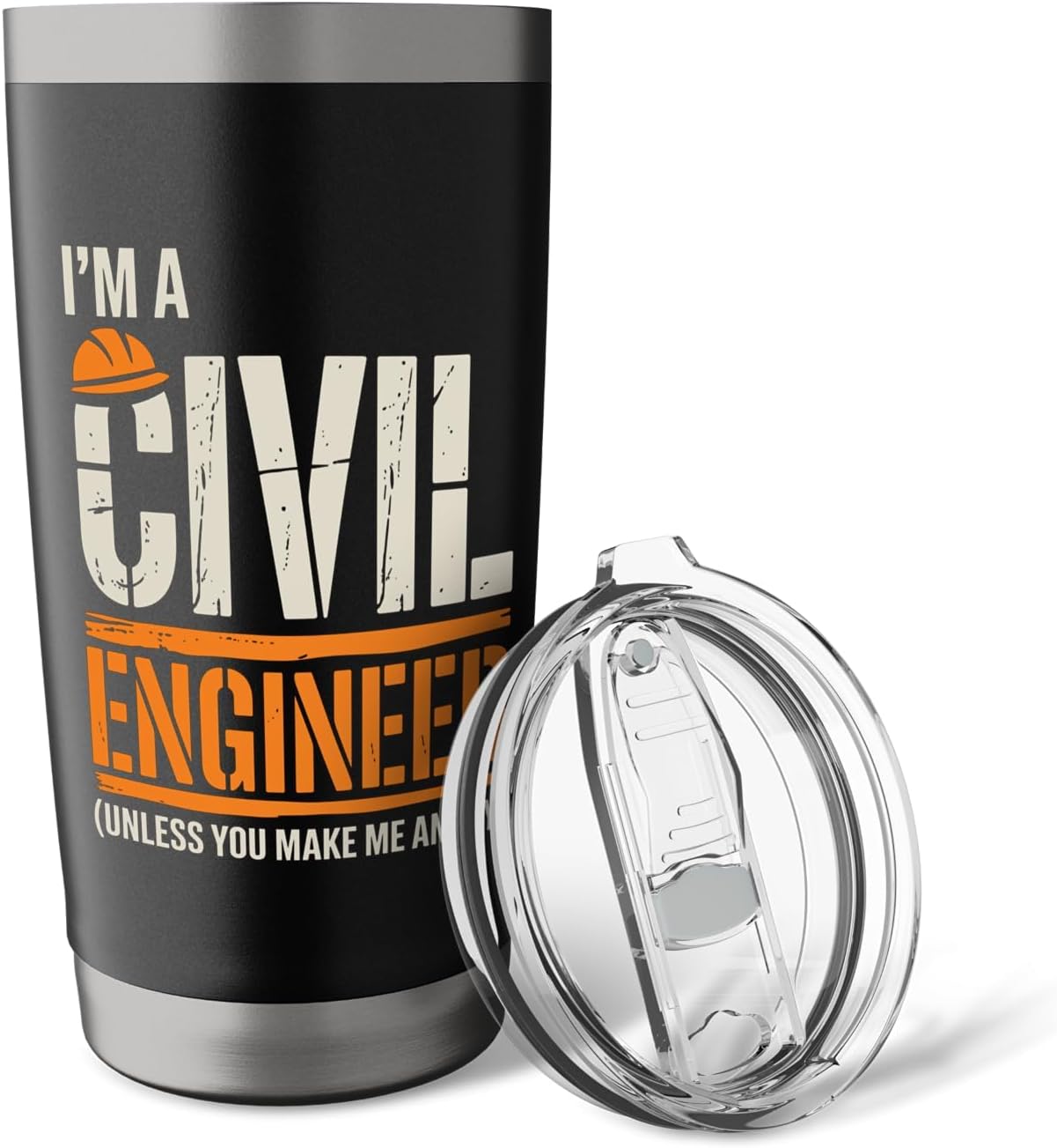 Civil Engineer Design For Men Women Kids Funny Engineering Stainless Steel Insulated Tumbler image 5