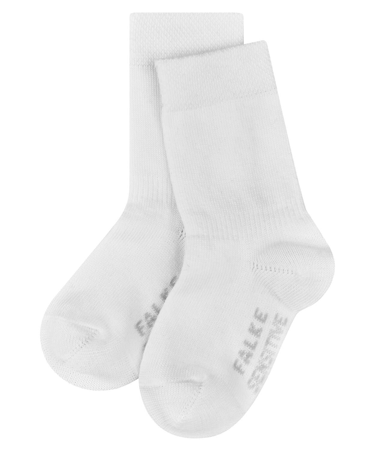 FALKE Unisex Baby Sensitive B So Cotton With Soft Tops Socks 1 Pair, White 2000, 1-6 months