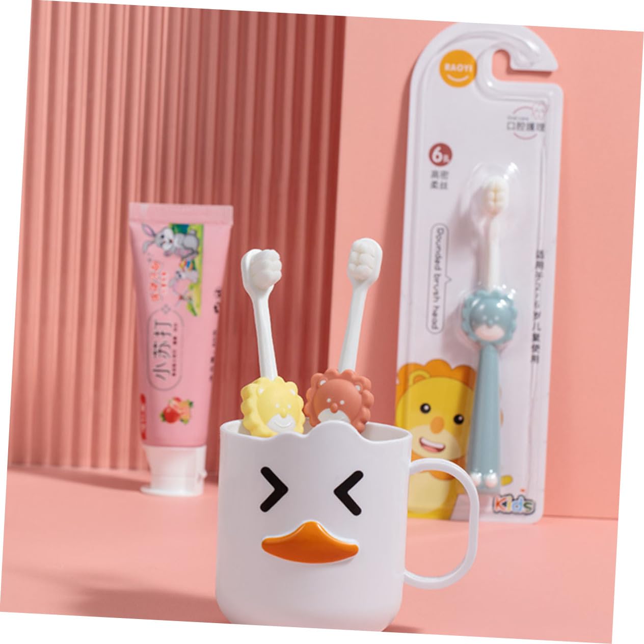 FOMIYES 12 Pz Spazzolino da denti per bambini Wanmao impugnatura ergonomica spazzolino da denti per bambine spazzolino da denti per bambini a setole morbide spazzolino da denti ergonomico