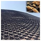 ★ Haute charge: le tissu géogride a une résistance à la traction, le paysage géogride peut supporter 1800 livres par pouce carré après le remplissage, et le côté de 5 cm / 2 