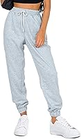 AUTOMET Women's High-Waisted Cinch Bottom Sweatpants - Athletic Joggers Lounge Pants with Pockets