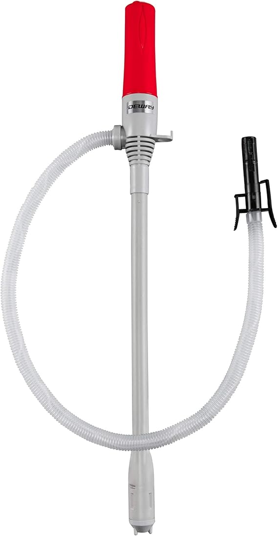 DEWAY Automatic Fuel Transfer Pump with AutoStop, 3X More Powerful D Battery