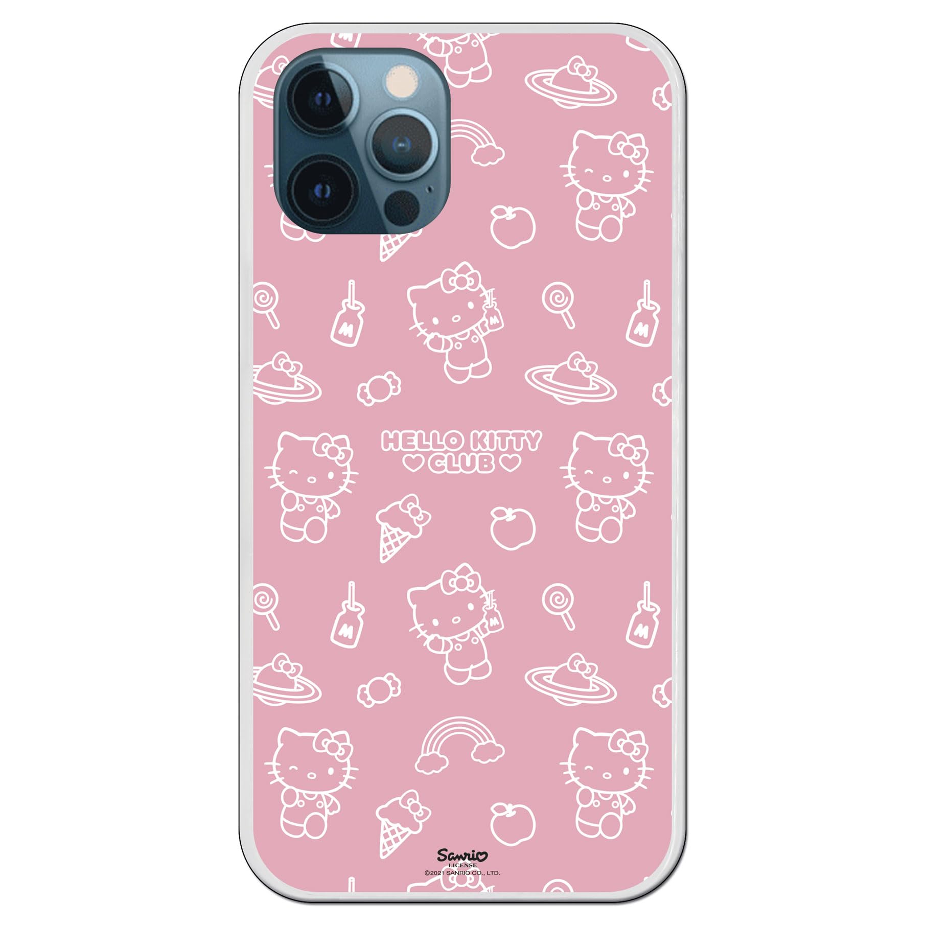 Personalaizer iPhone 12 Pro MAX Case - Hello Kitty Pattern on Pink