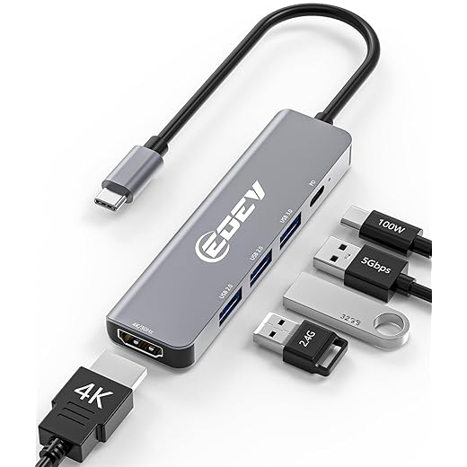 5 in 1 USB-C Hub w/4K HDMI - $14.99