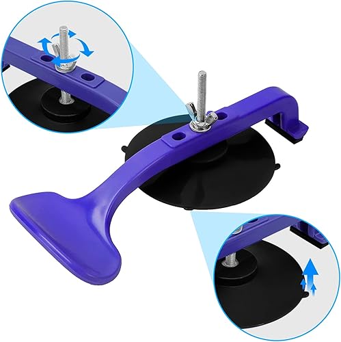 Miniatura 6 de ZKTOOL Juego de 2 abrazaderas de ventosa, abrazadera de vidrio para reparación de carrocería superior convertible y parabrisas, con almohadilla de