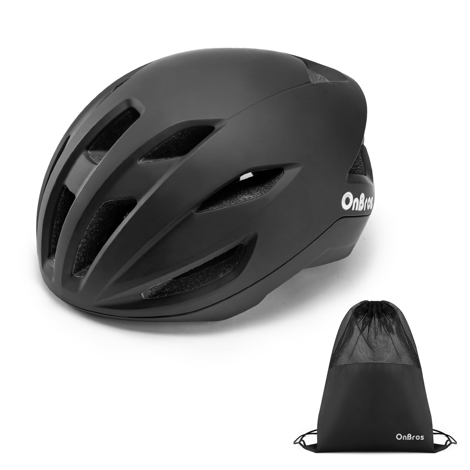 OnBros Rennradhelm, Verstellbar Fahrradhelm für Herren und Damen Leichter Fahrradhelm mit Abnehmbarer Innenfutter Helm Rennrad