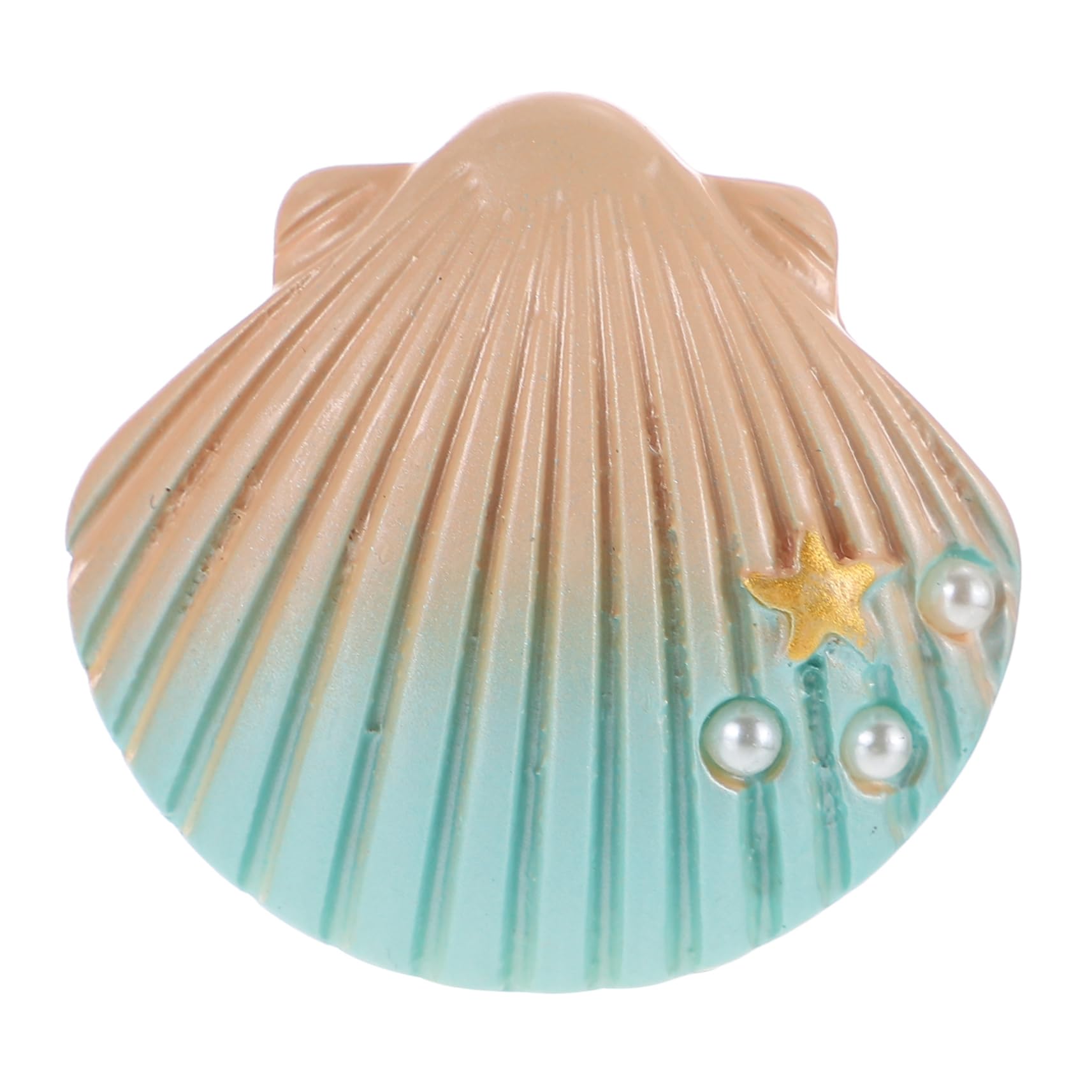 POPETPOP4pcs Simulated Pearl Shell Magnetic Locker Accessories Shell Fridge Ornament Office Decore House Accessories for Home Fridge Whiteboard Magnet for Phone Case Resin Sticker Ocean