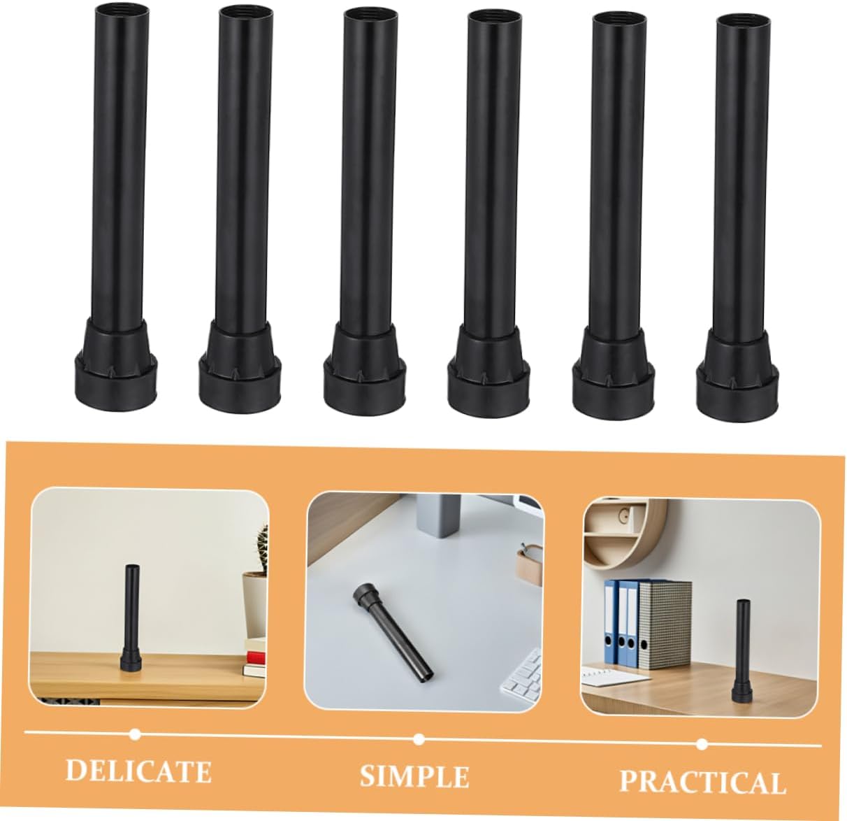 Garneck 6pcs -Skid Trampoline Leg Covers Pads Protects Leg Tubes from Wear and Tear Easy to Install for Enhanced Stability and Safety