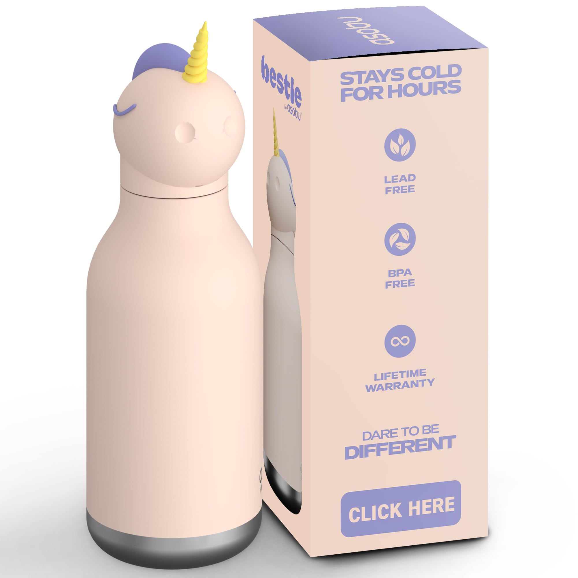 ポ*ー様 asobu Bestie Bottle 2本セット ユニコーン アザラ Amazon.com: asobu Bestie Unicorn Water Bottle, Cute Collectible
