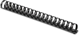 Fellowes Plastic Comb Bindings, 1 Inch, 200-Sheet Capacity, Black, 10 per Pack (52383)