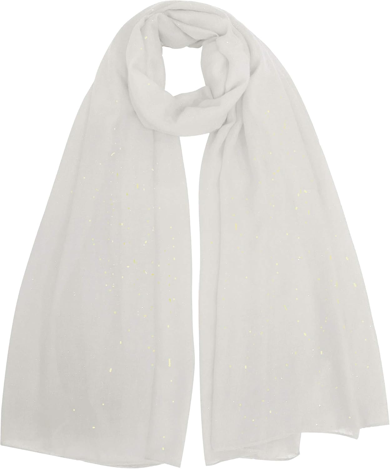 Lina & Lily Solid Shimmer Sparkle Glitters Sheer Maxi Shawl Scarf Hijab