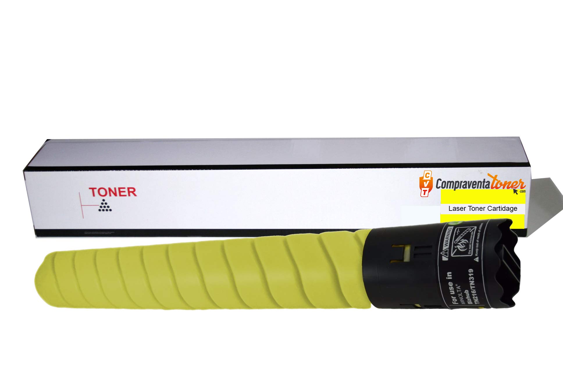 CVT - Toner Compatible Konica minolta bizhub TN324 / TN-324 / A8DA250 Amarillo Compatible con: Bizhub C258 Bizhub C308 Bizhub C368 Capacidad: 26.000 Páginas