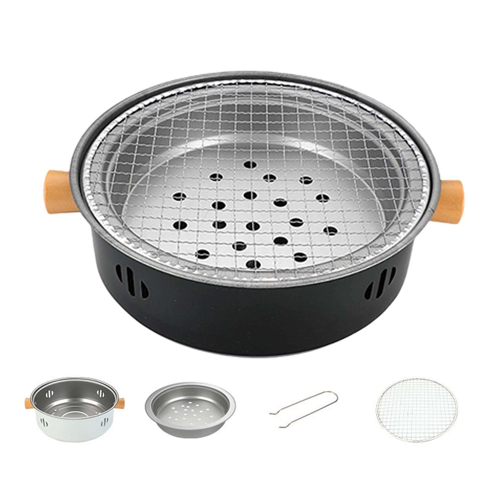 APGLSXY Compact Camping Grills Detachable Barbecue Rack Kitchen BBQ Accessories for Backpacking Hiking and Tailgating Parties Camping Cooking Equipment