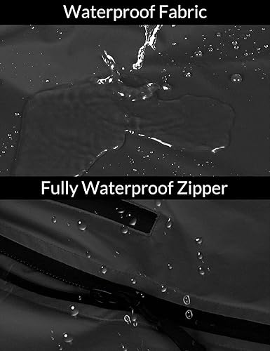 Miniatura 5 de Baleaf - Chaqueta impermeable para hombre, rompevientos, chaqueta de lluvia con capucha, ligera, reflectante, plegable, para correr, ciclismo,