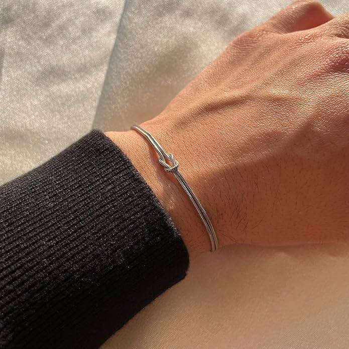 Image of SALTY Anti Tarnish Bracelet for Women | Fancy Bracelet | Jewellery Gifts | Hand Band | Fashion Accessories for Girls | Minimal Jewelry Design | Gift for Rakhi | Gift for Diwali, Christmas, Marriage, Birthday