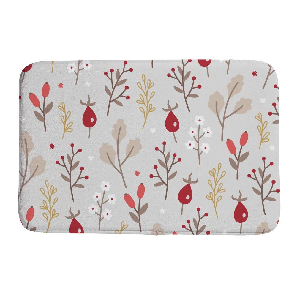 Tapis de salle de bain lavable en machine velours de corail gris 78 x 50 cm