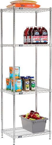 Miniatura 8 de Global Industrial Estantería de alambre cromado, 30 pulgadas de ancho x 18 pulgadas de profundidad x 74 pulgadas de alto